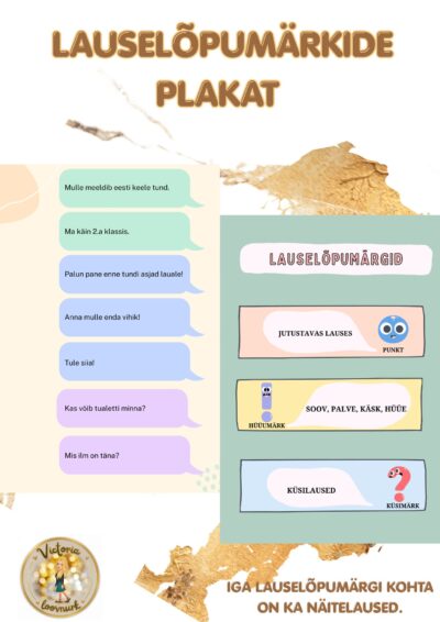 LAUSELÕPUMÄRKIDE PLAKAT