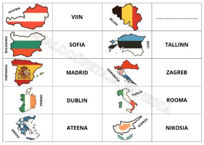 Õppesedelid "Euroopa Liit" (60 tk)