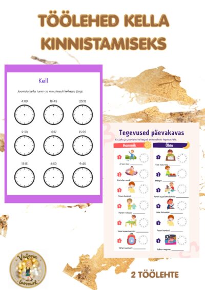 TÖÖLEHED KELLA KINNISTAMISEKS