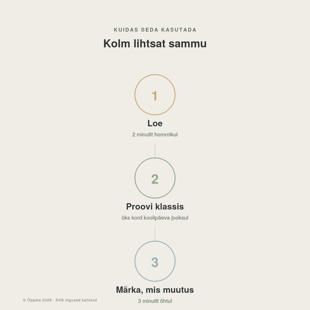 "3 päeva rahulikuma klassiruumini stardikomplekt (TASUTA)" - Pilt 7