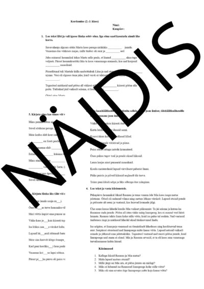 Kordamine (2.-3.klass)