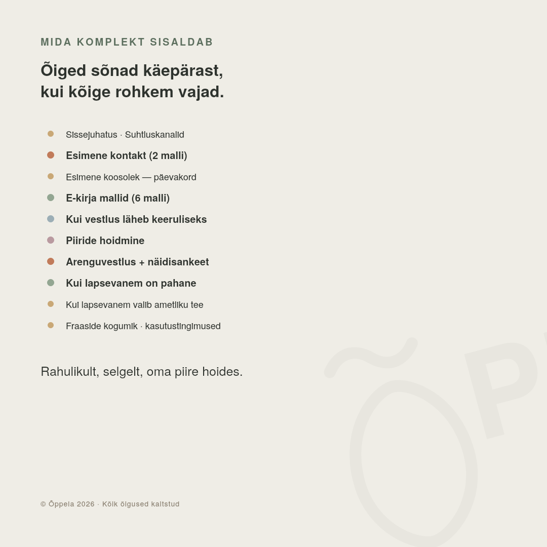 Õppela- Lapsevanemaga suhtlemine - Pilt 2