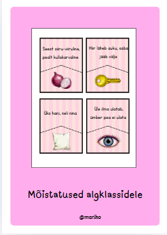 Mõistatused algklassidele