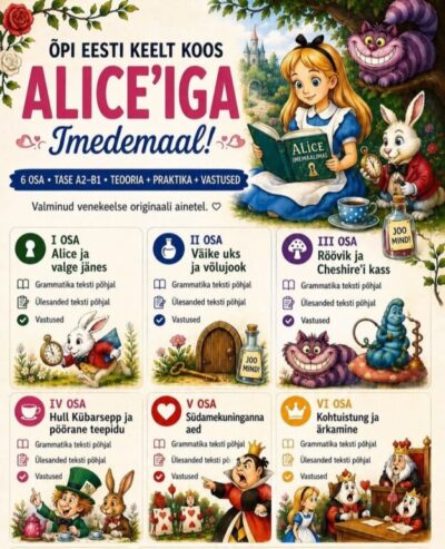 Kõigile tuttav „Alice Imedemaal“ nüüd eesti keeles! 