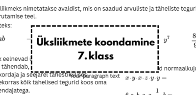 TÖÖLEHT: üksliikmete koondamine
