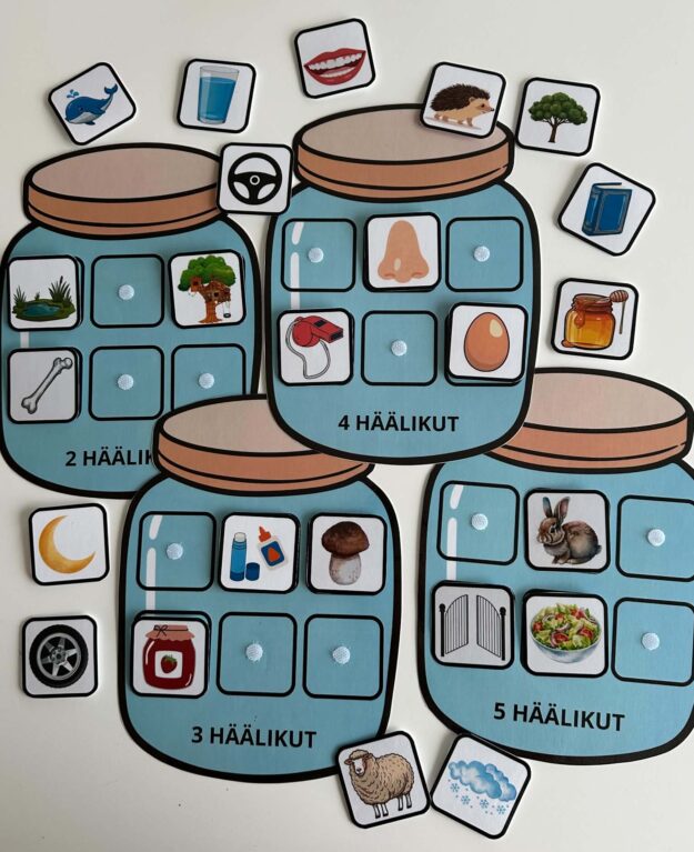Häälikupurgid - häälikute arvu määramine sõnades