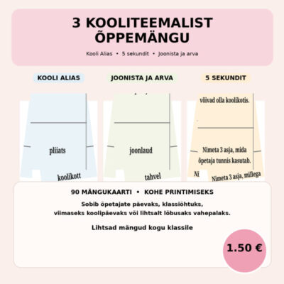 Kooliteemalised õppemängud