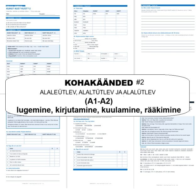 Kohakäänded 2 — A1–A2