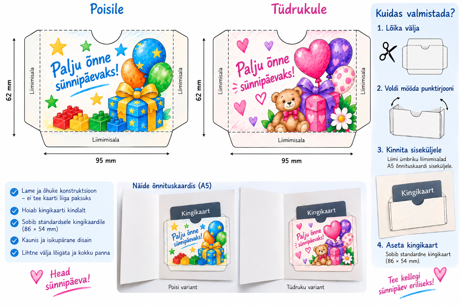 Sünnipäevakaardi kaunistused - Pilt 4