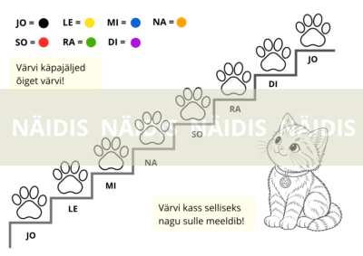 Värvimisleht jo-le-mi astmerida