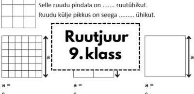 TÖÖLEHT: ruutjuured