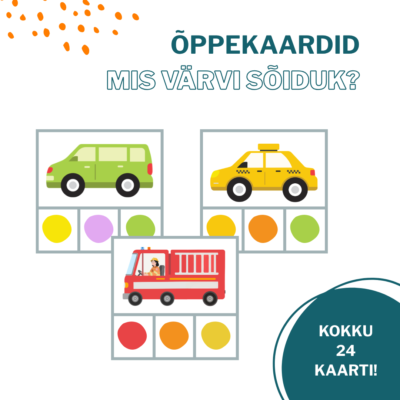 Õppekaardid MIS VÄRVI SÕIDUK?