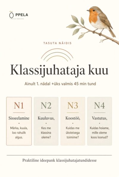 ÕPPELA - Klassijuhataja kuu: tasuta näidis (1. nädal + valmis tund)
