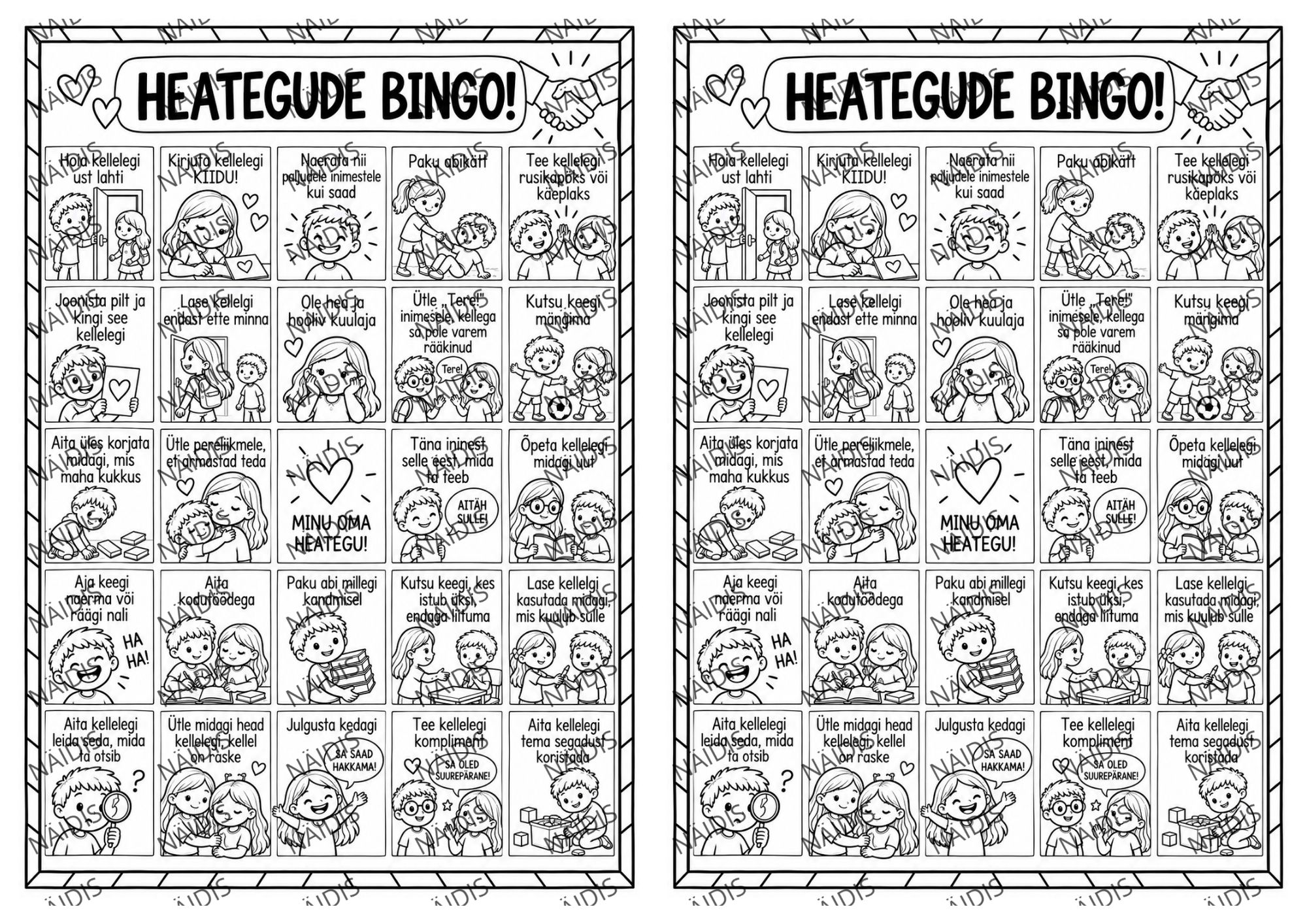 Heategude BINGO - Pilt 2