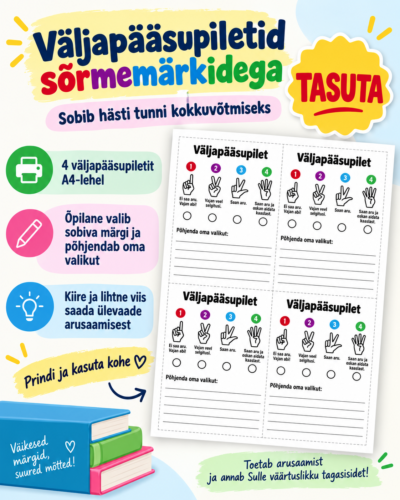 Väljapääsupilet skaalaga 1-4
