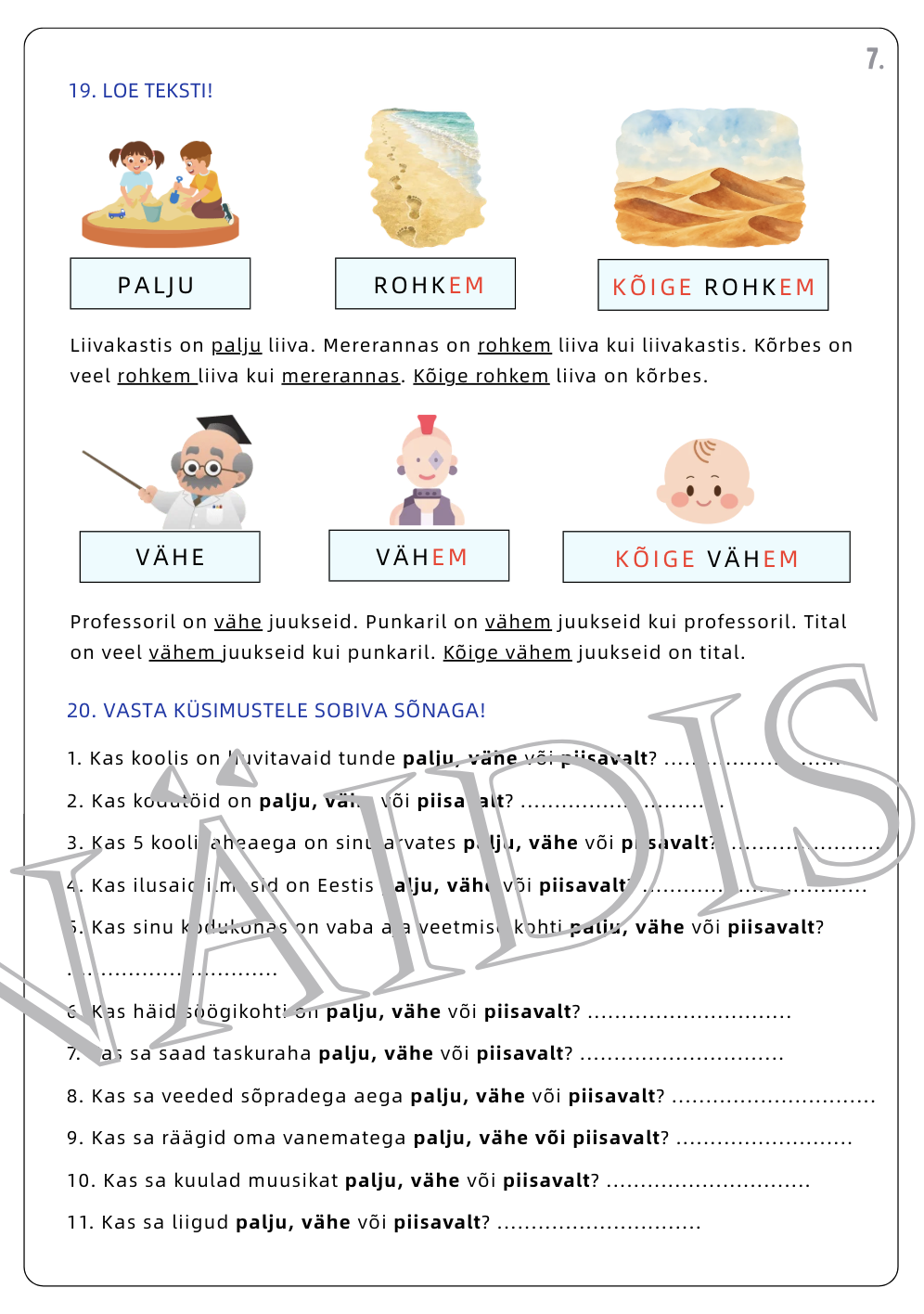 OMADUSSÕNA VÕRDLUSASTMED (töölehed) - Pilt 7