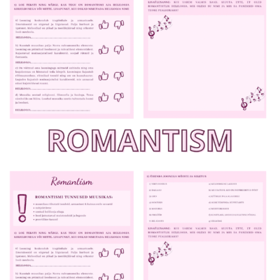 TÖÖLEHT: ROMANTISM