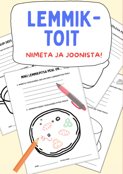 "LEMMIKTOIT" - nimeta ja joonista!