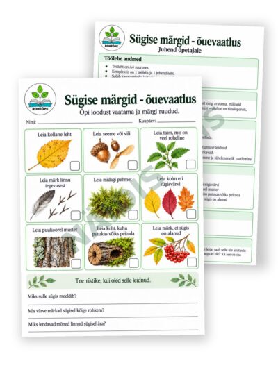 Sügise märgid - õuevaatlus