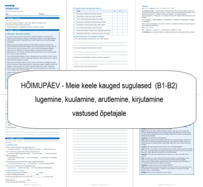 Hõimupäev – Meie keele kauged sugulased (B1-B2)