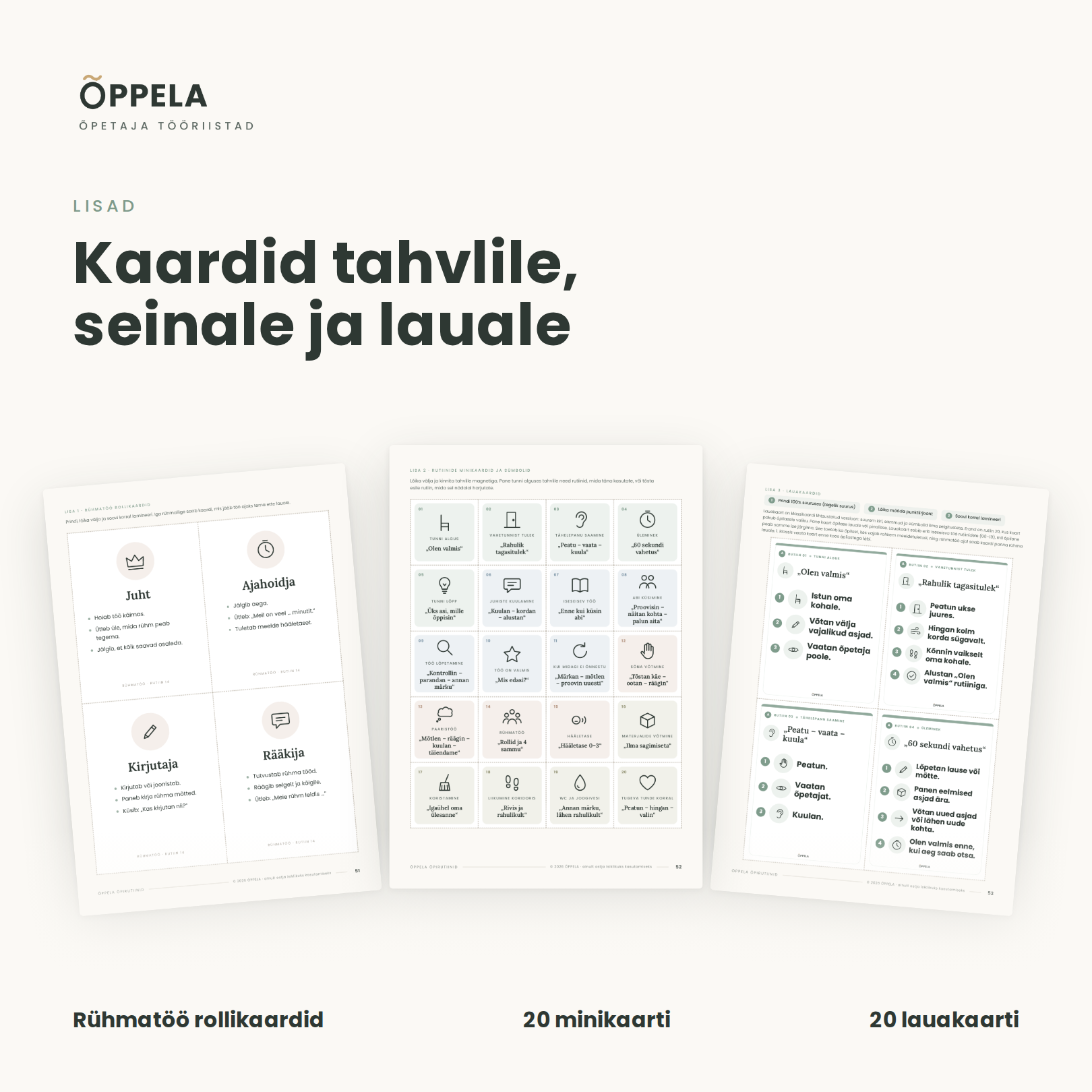 ÕPPELA Õpirutiinid – 20 klassiruumi rutiini 1.–3. klassile - Pilt 4
