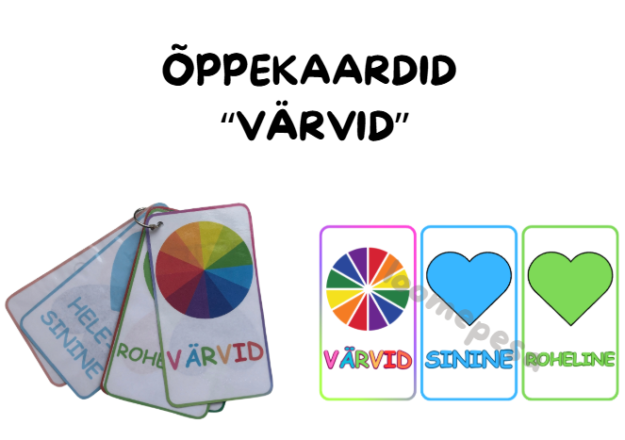 Õppekaardid "Värvid"