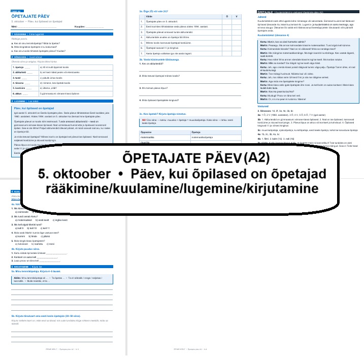 Õpetajate päev (A2)