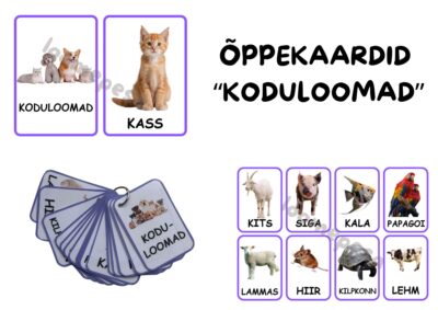 Õppekaardid "Koduloomad"