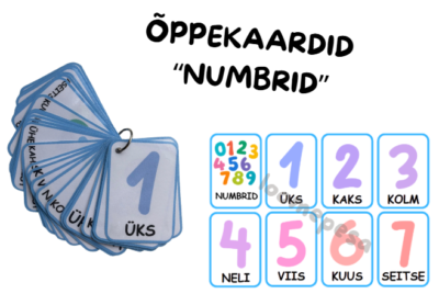 Õppekaardid "Numbrid"