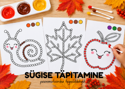 peenmotoorika tegeluslehed, lasteaed, rahulik tegevus, kunst lastele