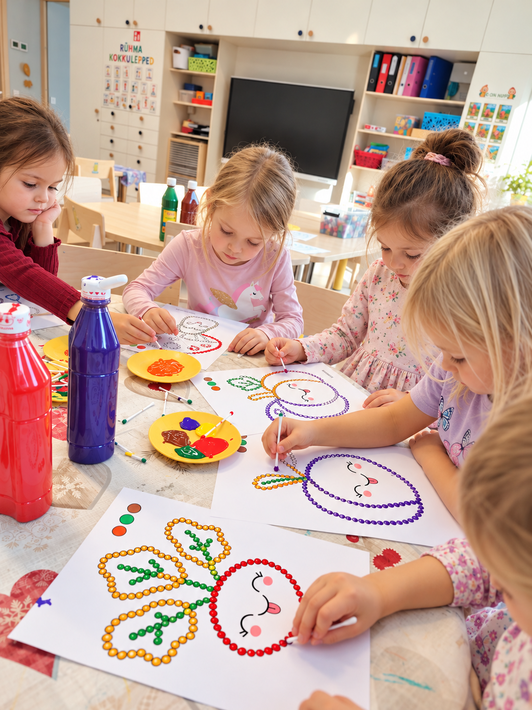 peenmotoorika tegeluslehed lastele, kunstitegevused lastele
