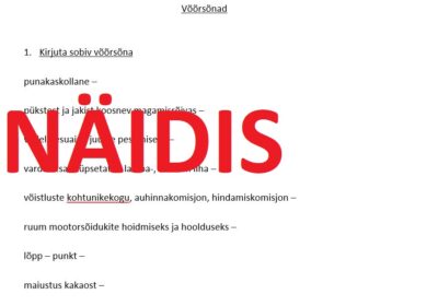 Võõrsõnad (4. kl Avita eesti keel)
