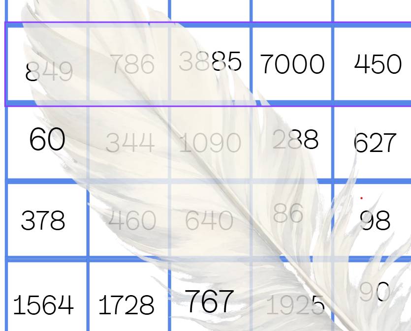 Kirjalik korrutamine - bingo