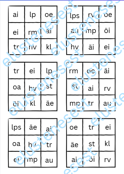 Häälikuühendi bingo