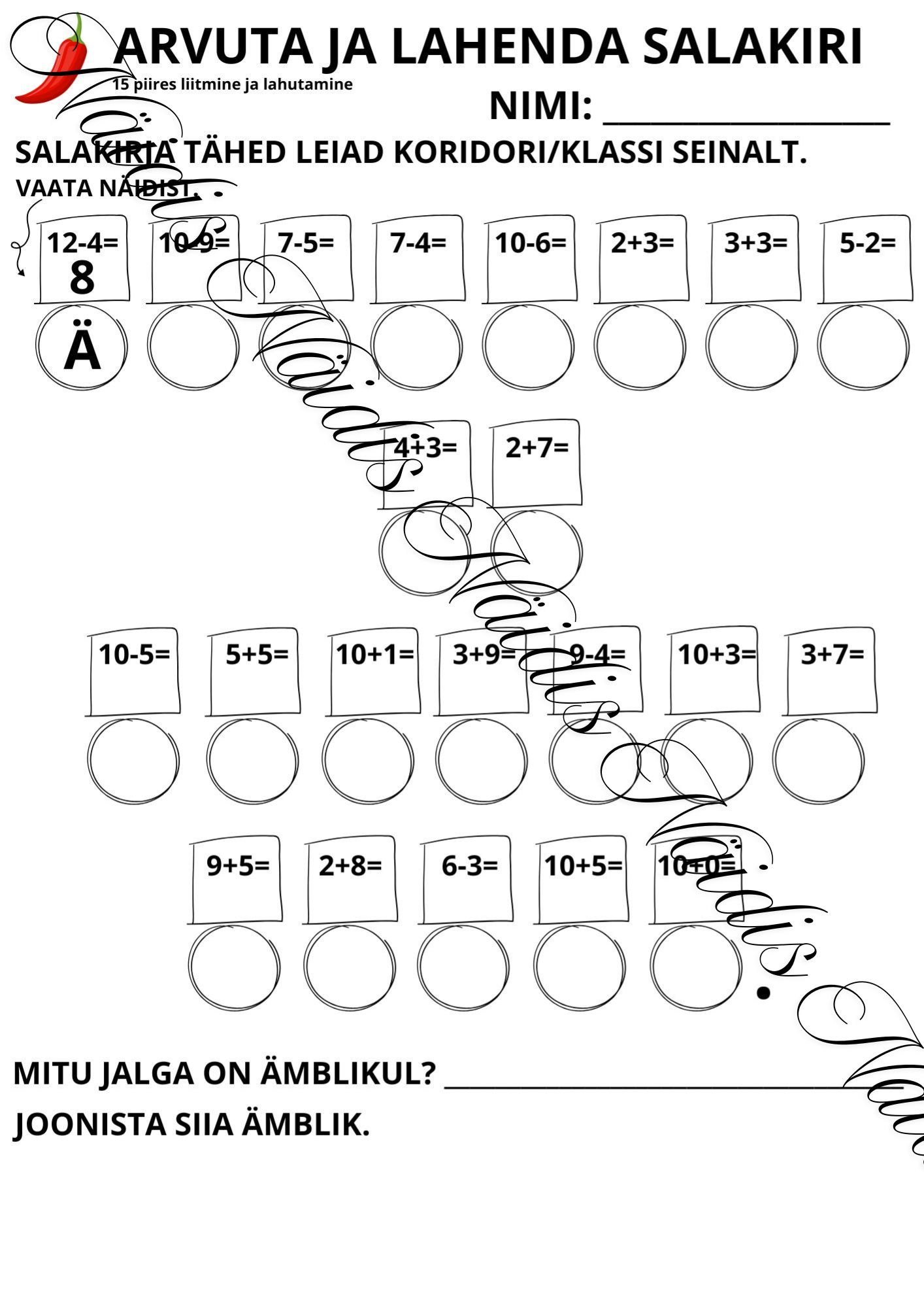 Liikumisega arvutamine (3 raskusastet) - Pilt 4