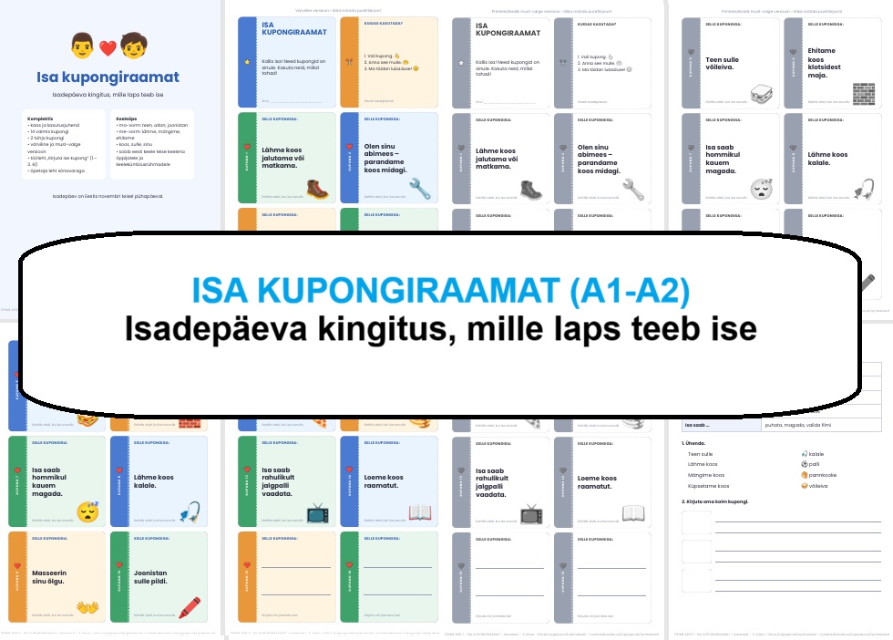 Isa kupongiraamat (A1-A2)