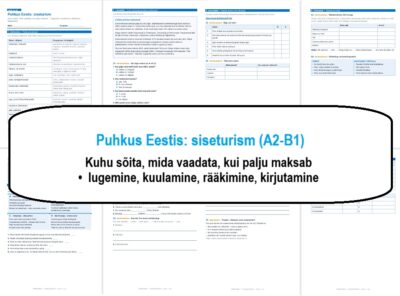 Puhkus Eestis: siseturism (A2-B1)