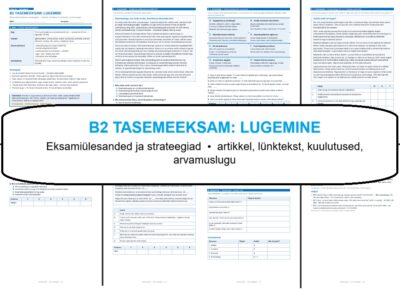 B2 TASEMEEKSAM: LUGEMINE
