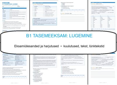 B1 TASEMEEKSAM: LUGEMINE