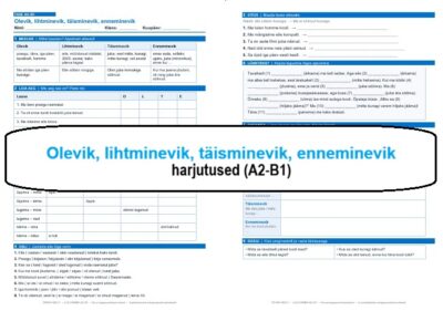 Olevik, lihtminevik, täisminevik, enneminevik