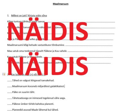 Maailmaruum (4. kl Avita loodusõp)