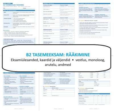 B2 TASEMEEKSAM: RÄÄKIMINE