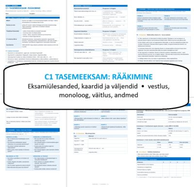 C1-TASEMEEKSAM: RÄÄKIMINE