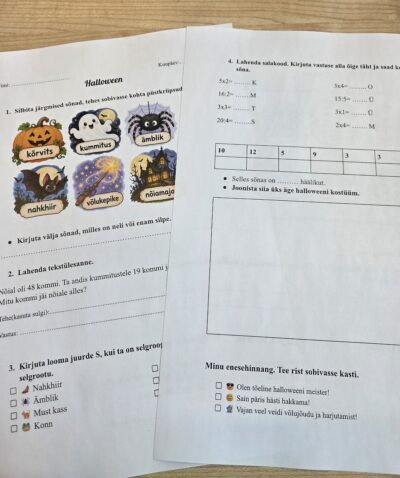 Halloweeni tööleht