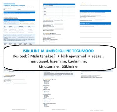 Isikuline ja umbisikuline tegumood (A2-B1)