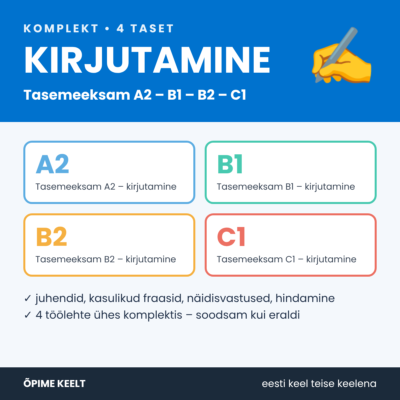 KOMPLEKT: Kirjutamine - A2-C1