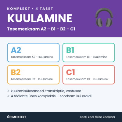 KOMPLEKT - Kuulamine - tasemeeksam A2-C1
