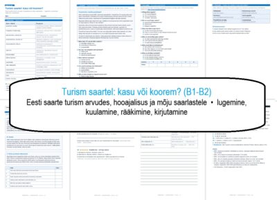 Turism saartel: kasu või koorem (B1-B2)