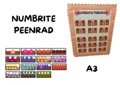 Mäng "Numbrite peenrad", A3