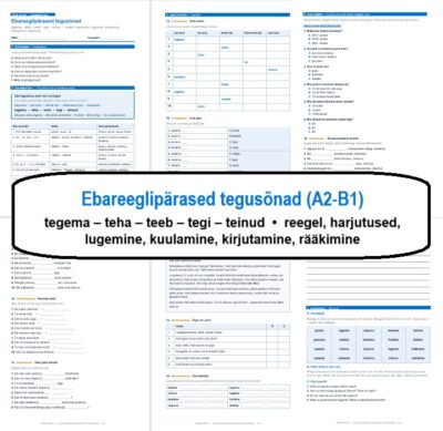 Ebareeglipärased tegusõnad (A2-B1)